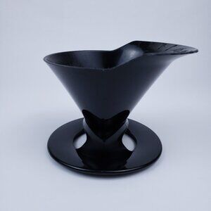 Melitta Pour Over Coffee Maker 1 Cup Black Plastic Brewing Cone Filter No 2 USA